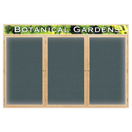 United Visual Products Open Faced Traditional Rounded Corkboard UV642ARC-BLACK-BLSPRU